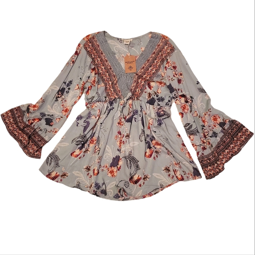 Romantic Gypsy Boho Maternity Blouse
